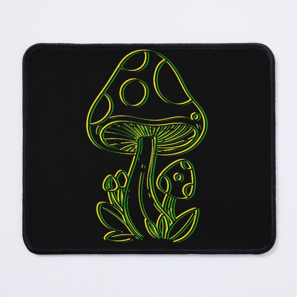Item preview, Psychedelic Neon Mushroom Design designed and sold by Vileprint.