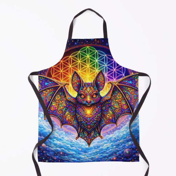 Item preview, Lab Visions 015: Flower of Life Ornate Vibrant Bat designed and sold by The Psychedelic Anarchist.