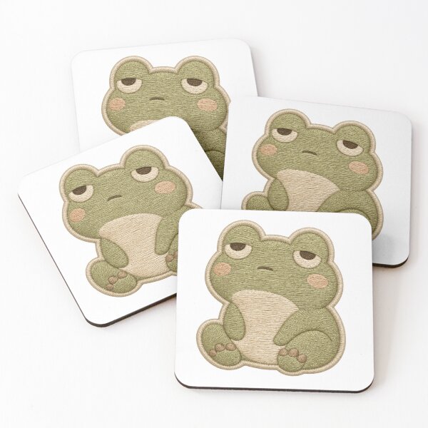 Item preview, Mentally Absent Frog Embroidery Patch Aesthetic Kawaii Art designed and sold by AMICO77.