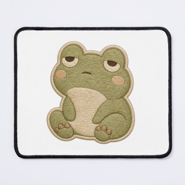 Item preview, Mentally Absent Frog Embroidery Patch Aesthetic Kawaii Art designed and sold by AMICO77.