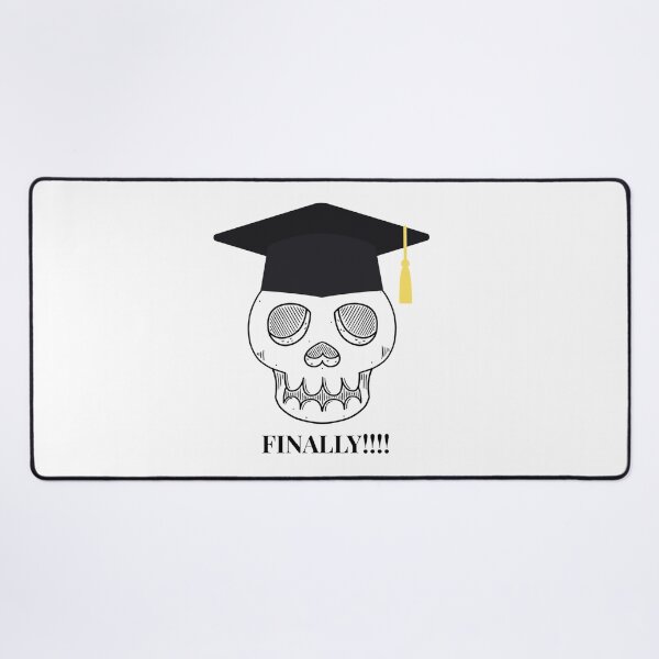 Item preview, Finally Graduated Skull Illustration designed and sold by InkByBasmah.
