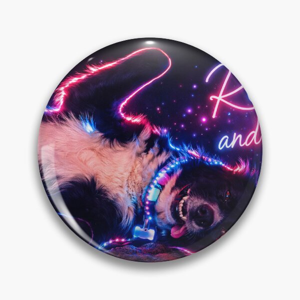 Item preview, Relax and Let Go – Neon Border Collie Art designed and sold by NEONPETPORTRAIT.