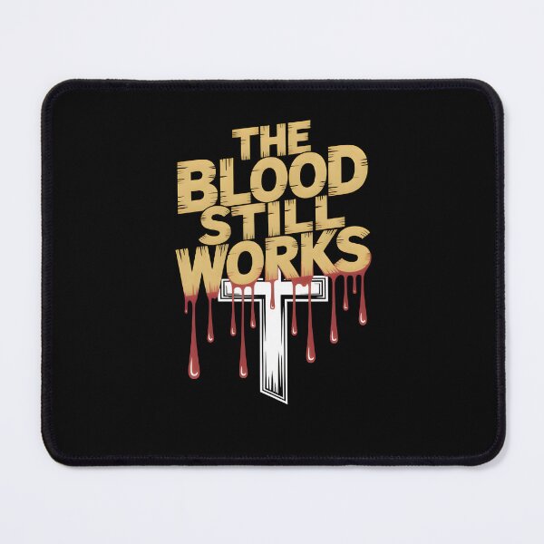 Item preview, The Blood Still Works - Faith Based Graphic Tee designed and sold by ForgedByFaith.