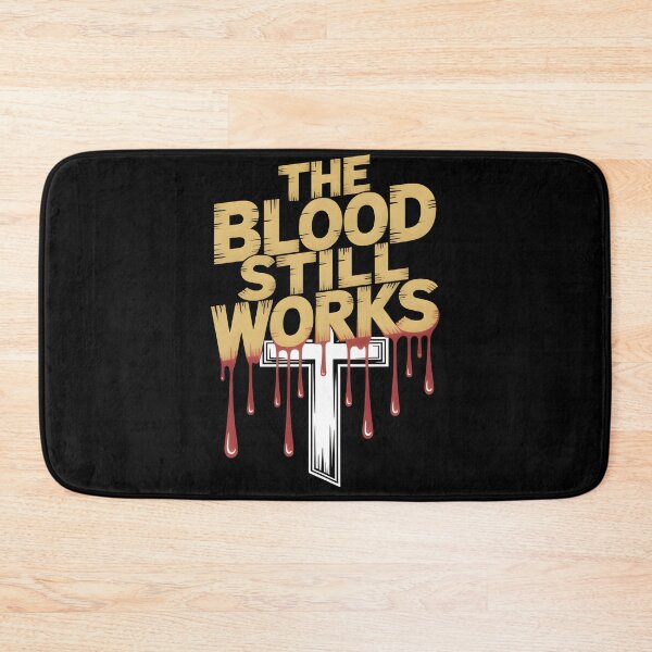Item preview, The Blood Still Works - Faith Based Graphic Tee designed and sold by ForgedByFaith.