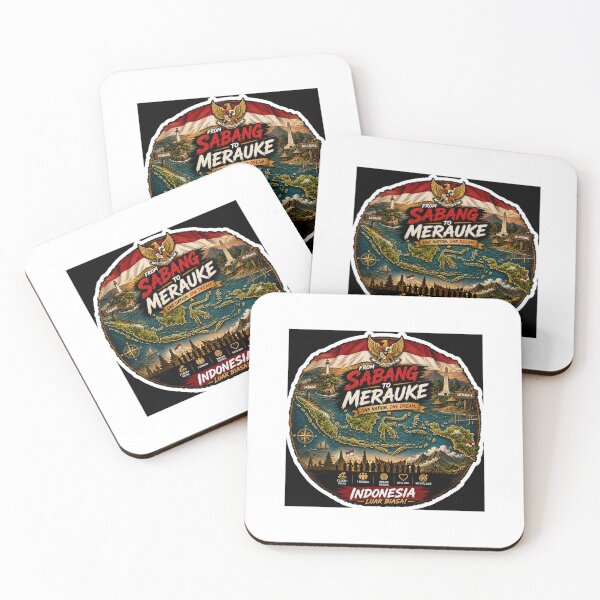 Item preview, From Sabang to Merauke – One Nation One Dream | Indonesia Pride Sticker designed and sold by Wander Pop Studio.