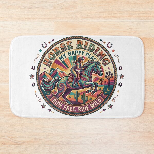 Item preview, Vintage Equestrian Journal | My Happy Place Horse Riding Art designed and sold by Wear Sculpt.