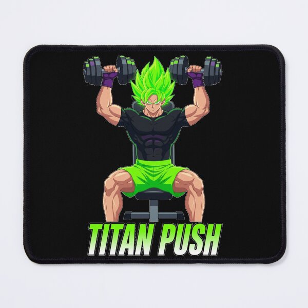 Item preview, Titan Push Anime Gym Warrior Workout Bodybuilding Fitness designed and sold by Inner Flame Studio.
