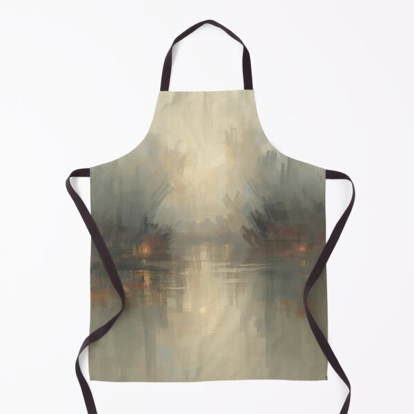 Item preview, Soft abstract misty landscape with reflective water and light designed and sold by Rue Market.