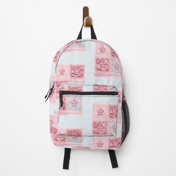 Item preview, Elegant Pink Floral Velvet Patchwork Lace Design designed and sold by Romanticyvoz.