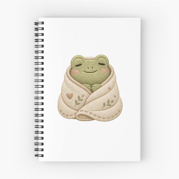 Item preview, Sleepy Frog Cozy Blanket Embroidery Aesthetic Patch designed and sold by AMICO77.
