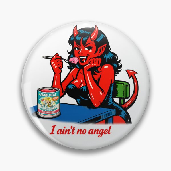 Item preview, Devil Pop Art eating a can of Angel Meat designed and sold by Gunnar Hermansen.