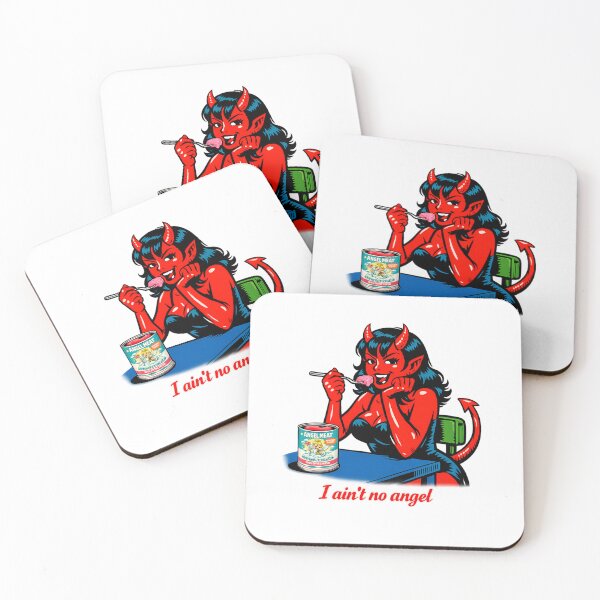 Item preview, Devil Pop Art eating a can of Angel Meat designed and sold by Gunnar Hermansen.