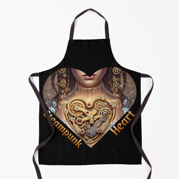 Item preview, Gothic Steampunk Doll Golden Clockwork Heart designed and sold by CrimsonChords.