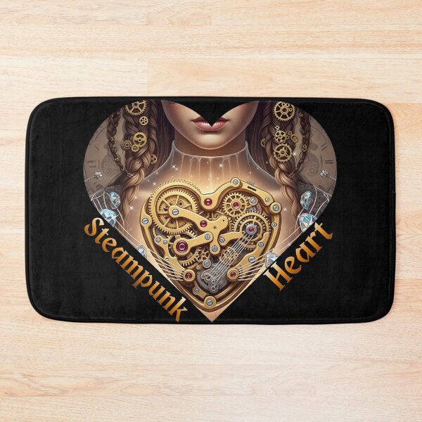 Item preview, Gothic Steampunk Doll Golden Clockwork Heart designed and sold by CrimsonChords.