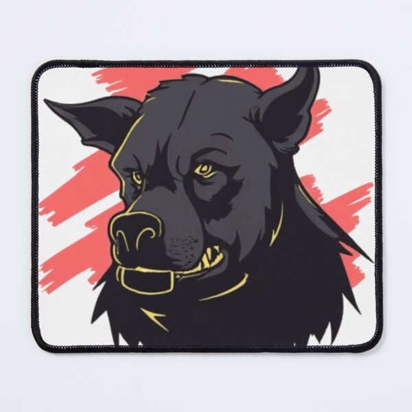 Item preview, Aggressive Guard Dog Head Strong Dog Lover Design Fierce Black Dog Security K9 Style designed and sold by Pochininki.