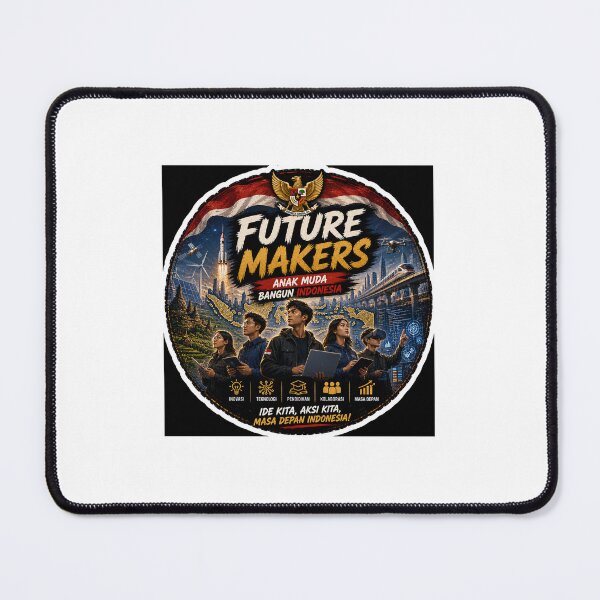 Item preview, Future Makers – Anak Muda Bangun Indonesia | Innovation & Youth Motivation Sticker designed and sold by Wander Pop Studio.