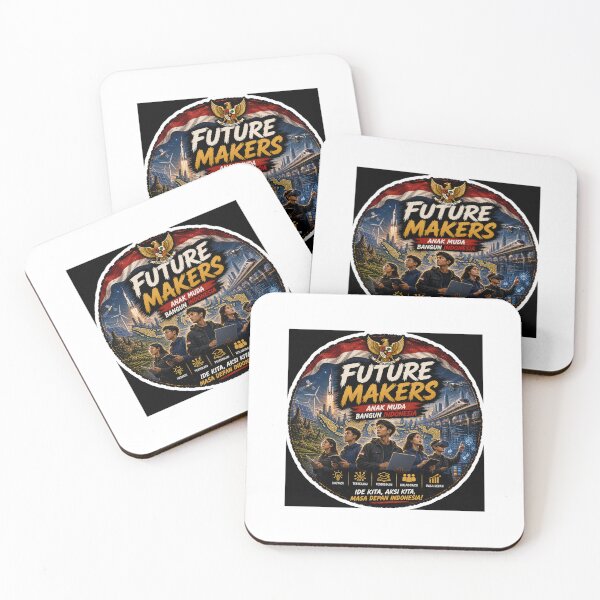 Item preview, Future Makers – Anak Muda Bangun Indonesia | Innovation & Youth Motivation Sticker designed and sold by Wander Pop Studio.