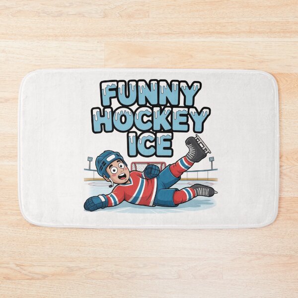 Item preview, Oops! Just Chilling: Funny Falling Ice Hockey Player designed and sold by KSz2026.