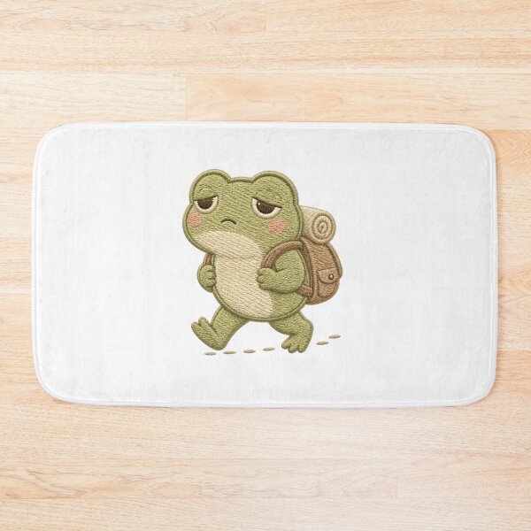 Item preview, Tired But Determined Frog Embroidery Aesthetic Design designed and sold by AMICO77.