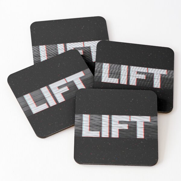 Item preview, LIFT Glitch Aesthetic - Gym Shirt Design designed and sold by Mouad-Doadi.