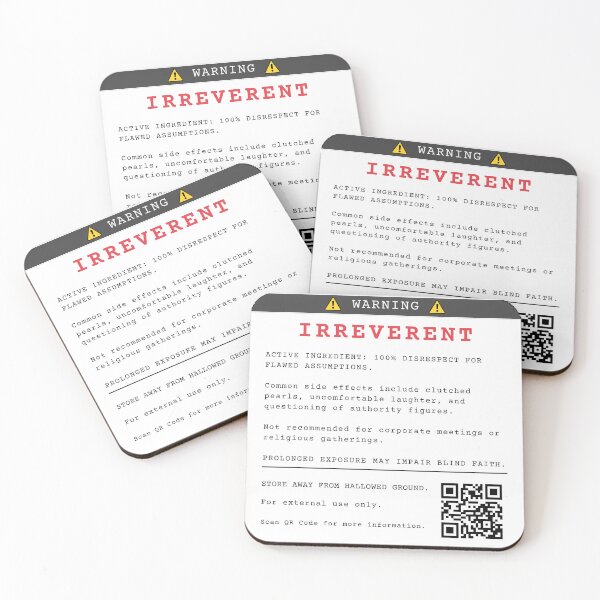 Item preview, Irreverent Warning Label designed and sold by surlycakes.