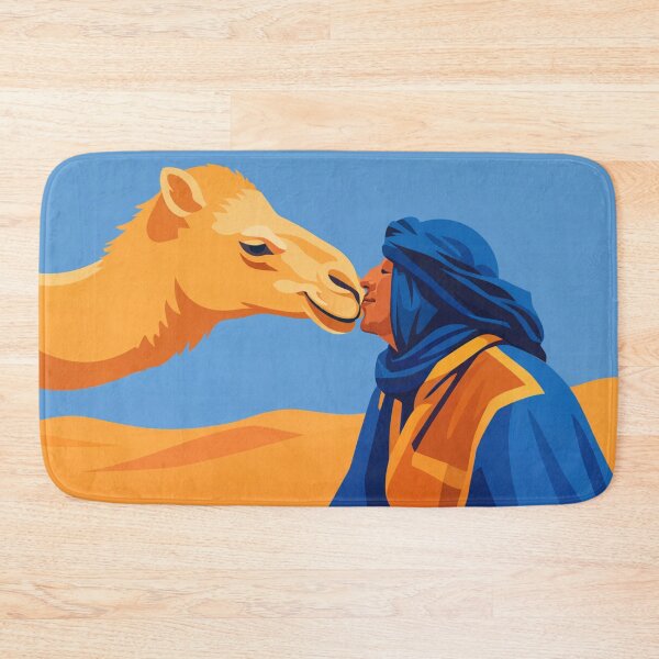 Item preview, Desert Camel Friendship Minimal Illustration designed and sold by Creative_Canvas.