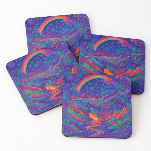 Item preview, Lab Visions 025: Cosmic Whale Beneath the Rainbow designed and sold by The Psychedelic Anarchist.