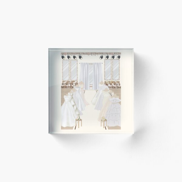 Item preview, ​Luxury Bridal Boutique Illustration designed and sold by HBBS DESIGNS.