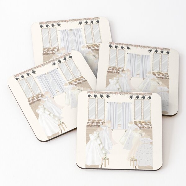 Item preview, ​Luxury Bridal Boutique Illustration designed and sold by HBBS DESIGNS.