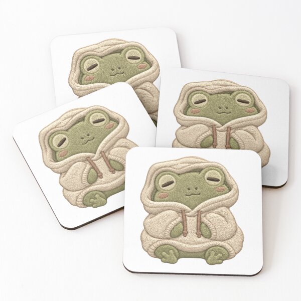 Item preview, Cozy Frog Hoodie Embroidery Patch – Sleepy Kawaii Vibes designed and sold by AMICO77.