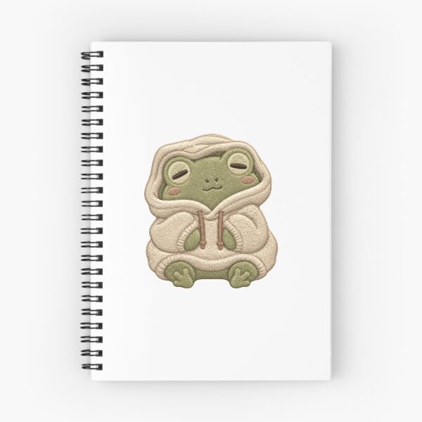 Item preview, Cozy Frog Hoodie Embroidery Patch – Sleepy Kawaii Vibes designed and sold by AMICO77.