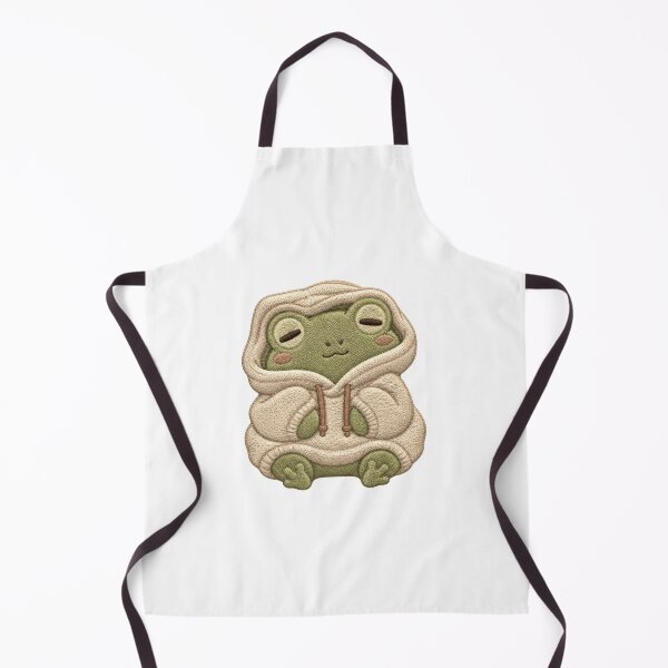 Item preview, Cozy Frog Hoodie Embroidery Patch – Sleepy Kawaii Vibes designed and sold by AMICO77.