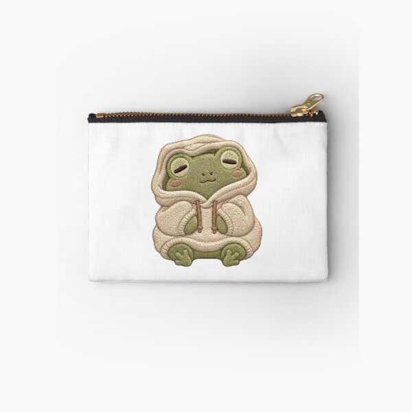 Item preview, Cozy Frog Hoodie Embroidery Patch – Sleepy Kawaii Vibes designed and sold by AMICO77.
