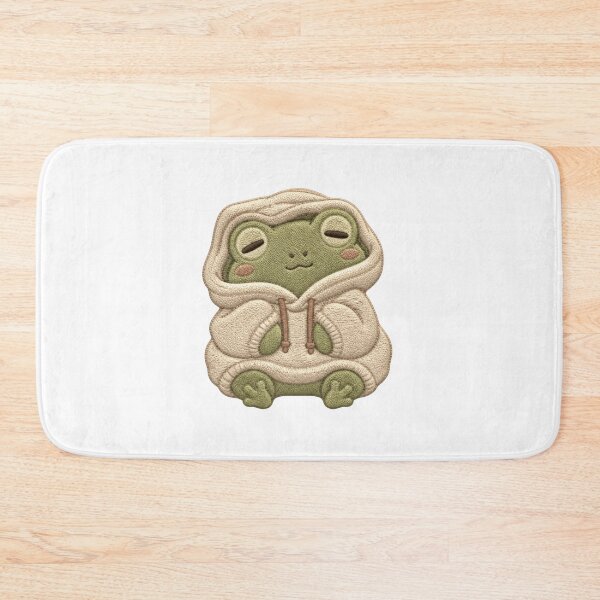 Item preview, Cozy Frog Hoodie Embroidery Patch – Sleepy Kawaii Vibes designed and sold by AMICO77.