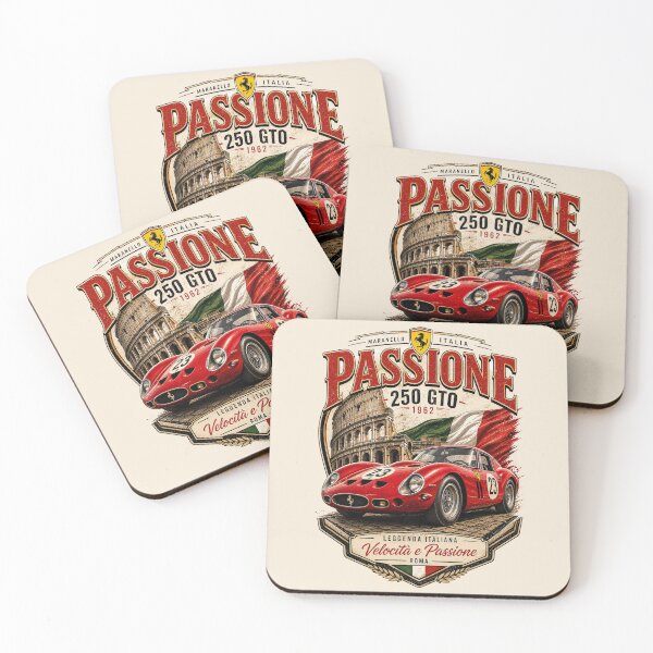Item preview, Italian Passion Classic Car Vintage Poster designed and sold by Retro Arabica.