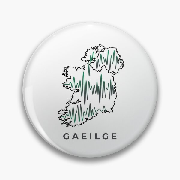 Item preview, Irish Speaker Modern Minimalist Soundwave Art designed and sold by DuckOddity.
