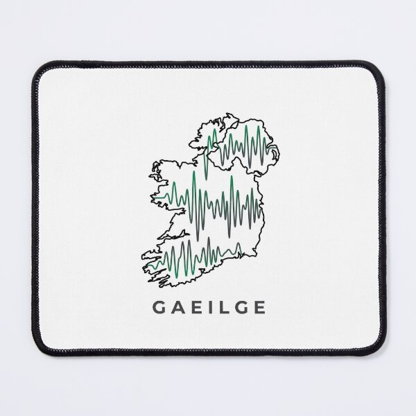 Item preview, Irish Speaker Modern Minimalist Soundwave Art designed and sold by DuckOddity.