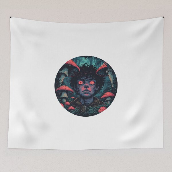 Item preview, The Mushroom Trip - Psychedelic Dark Art designed and sold by creativepers.
