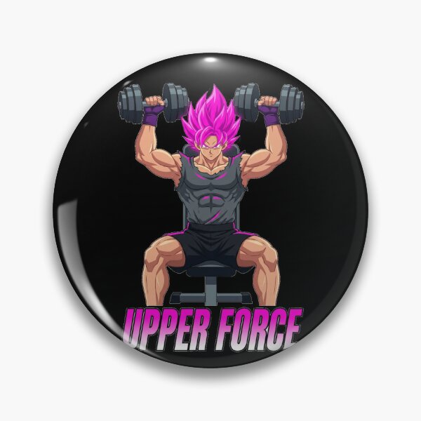 Item preview, Upper Force Anime Gym Warrior Bodybuilding Workout Fitness Design designed and sold by Inner Flame Studio.