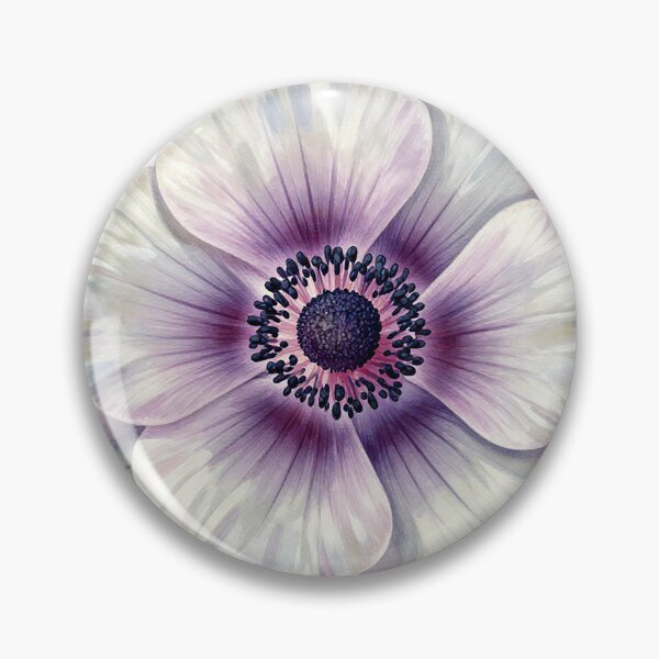 Item preview, elegant Purple Windflower in bloom designed and sold by Mia's Menagerie.
