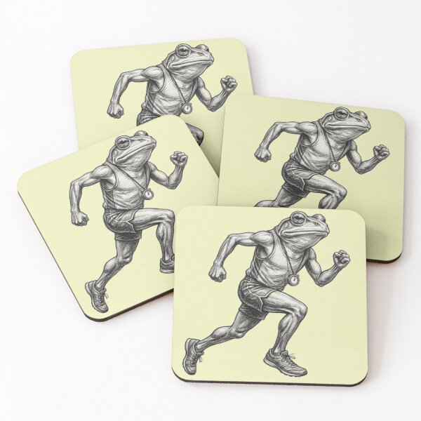 Item preview, Running Frog Illustration designed and sold by MahanArts.
