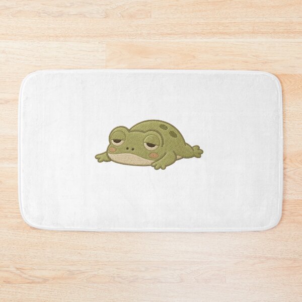 Item preview, Burnt Out Frog Embroidery Patch Aesthetic Cozy Low Energy Mood designed and sold by AMICO77.
