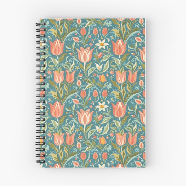Item preview, Retro Tulip Floral Seamless Pattern designed and sold by GraceInNatureCo.