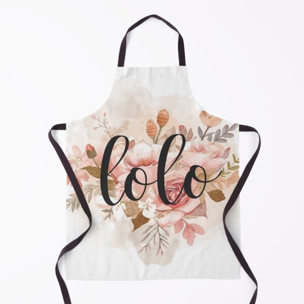 Item preview, Lolo floral logo with watercolor roses and calligraphy designed and sold by Rue Market.
