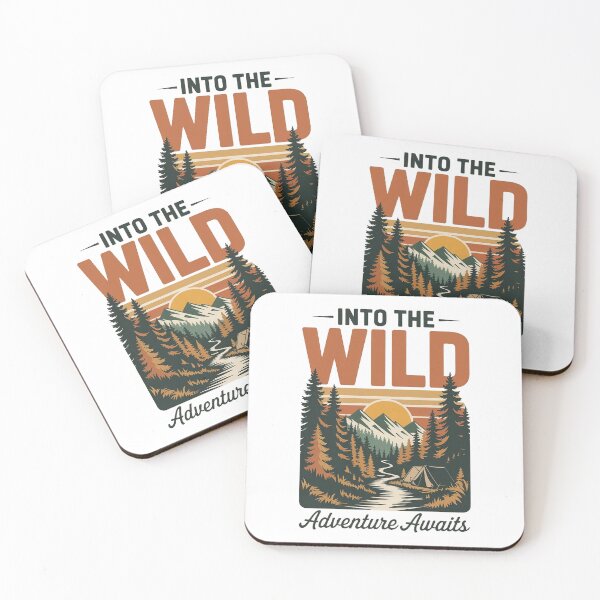 Item preview, Into the Wild Adventure Awaits Vintage Camping Design designed and sold by Cool-cat-art.