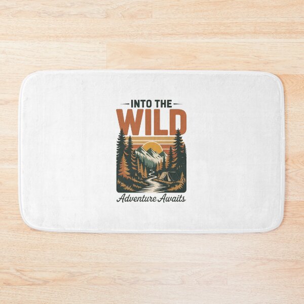 Item preview, Into the Wild Adventure Awaits Vintage Camping Design designed and sold by Cool-cat-art.