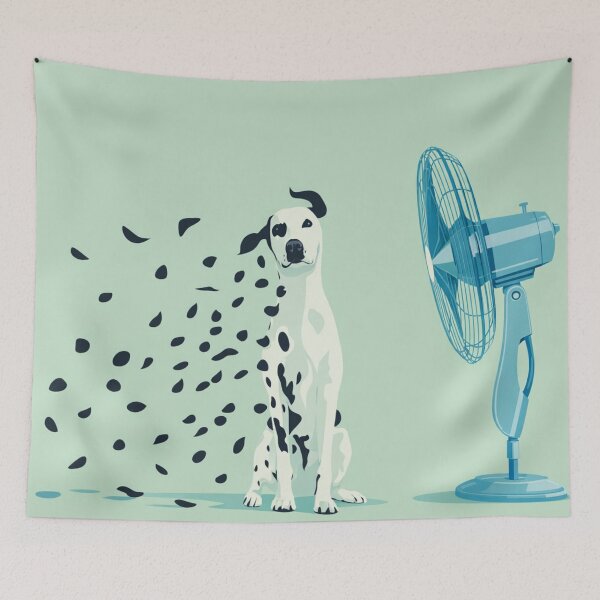 Item preview, Dog Shedding Hair Funny Summer Design designed and sold by Creative_Canvas.