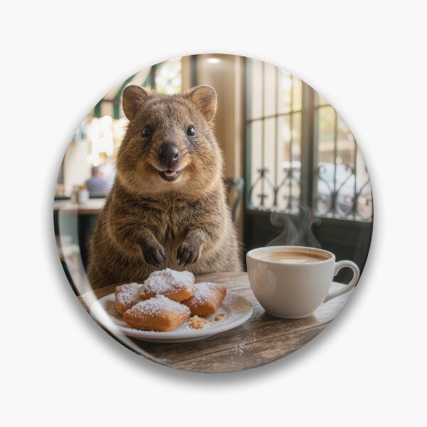 Item preview, Quokka Visits the French Quarter for Beignets designed and sold by Tridentulus.