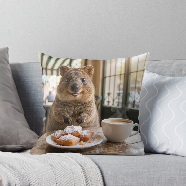 Item preview, Quokka Visits the French Quarter for Beignets designed and sold by Tridentulus.