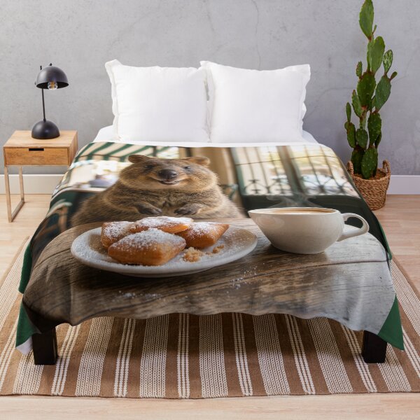 Item preview, Quokka Visits the French Quarter for Beignets designed and sold by Tridentulus.